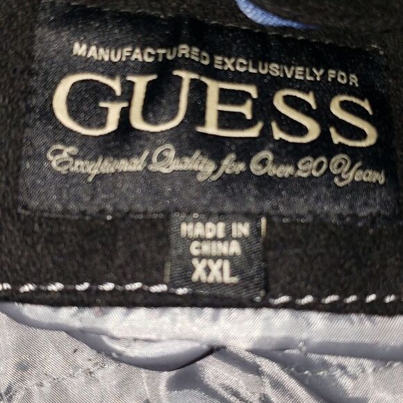 Guess Black Wool Jacket XXL - Picture 5 of 7